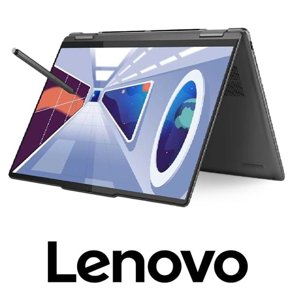 Lenovo products, including Yoga convertible laptops